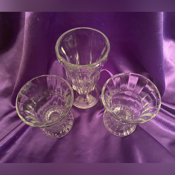 3/Set of Ice Cream/Sundae Libbey Glassware - Picture 5 of 6